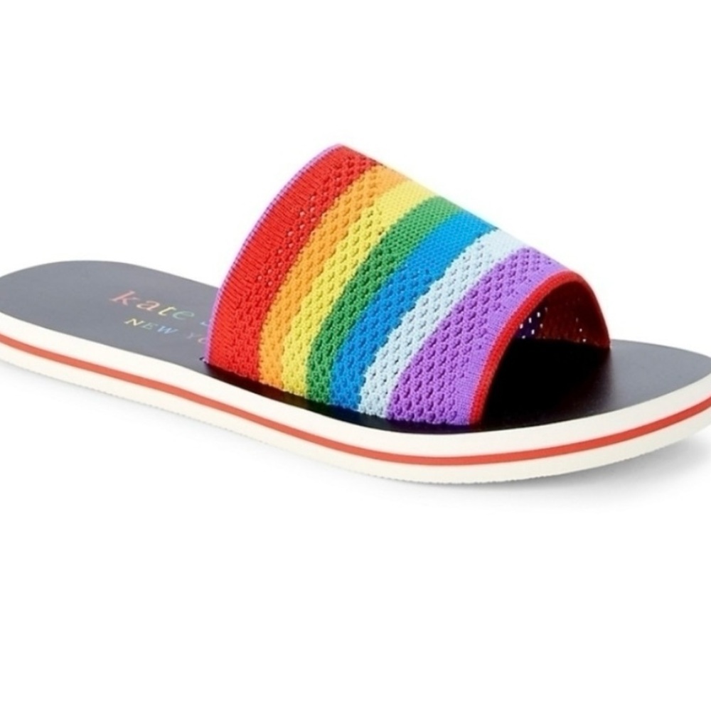 New without Box, Kate Spade Rainbow slides, size 10